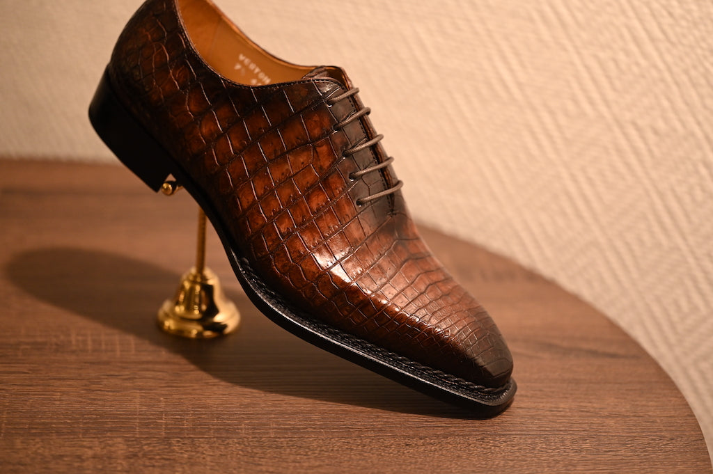 [MTO] VESTAN Crocodile Norwegian Wholecut Oxford